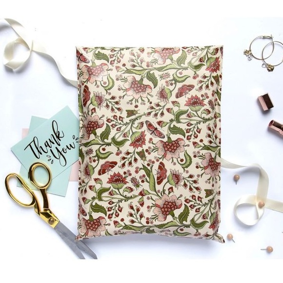 Vintage Floral Poly Mailers 6x9 Pack of 50 PRICE IS FIRM - Picture 6 of 6